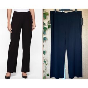 Misook Nancy Wide Leg Mylana Knit Wrinkle Free Pull On Pant Sz 3X Career Travel